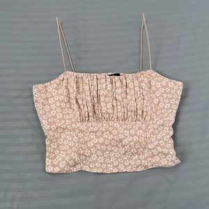 Pink Floral Tank Top